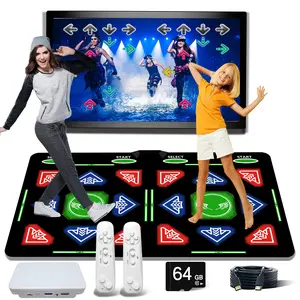 HDMI Dance Mat 64GB Storage, 1000 Games,885 Songs,81 MTV Videos.Dance pad Combines Dance, Yoga, Aerobics, Running, Sports, and Puzzle Games A Prestigious Gift for Boys & Girls. Flannel Material
