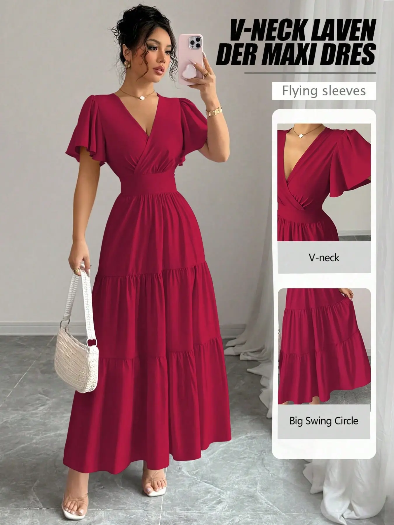 Women's French Style Slimming Short Dress, Sexy Long Sleeve All-Season Wear, Perfect for Spring & Summer Fashion