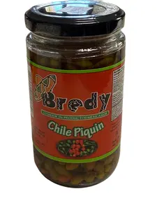 Bredy Chile Piquín Pickled Peppers 8.45 oz (250 g) Mexican Chili Peppers in Vinegar