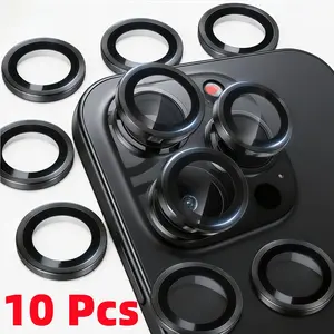 10-Pack HD Camera Lens Protectors for iPhone 17/16/15/14/13/12/11/mini/plus, 9h Tempered Glass, Anti-Scratch, Easy Install