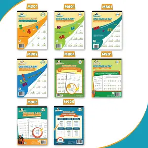 Channie's All Inclusive One Page A Day Math Kit for 1st-4th grade- 8 Workbooks