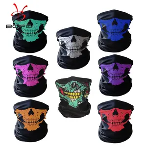 Seamless multi-functional magic headscarf, cycling mask to keep warm, Halloween props, ever-changing skull headscarf Ski Face Full Breathable
