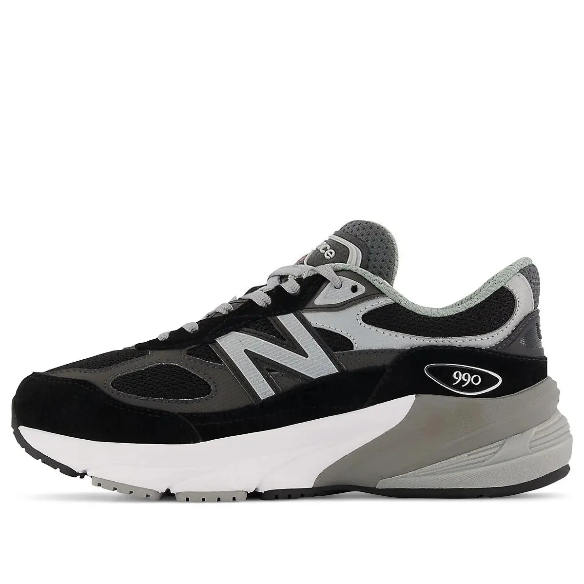 New Balance FuelCell 990v6 Lifestyle Running Sneakers Black Grey