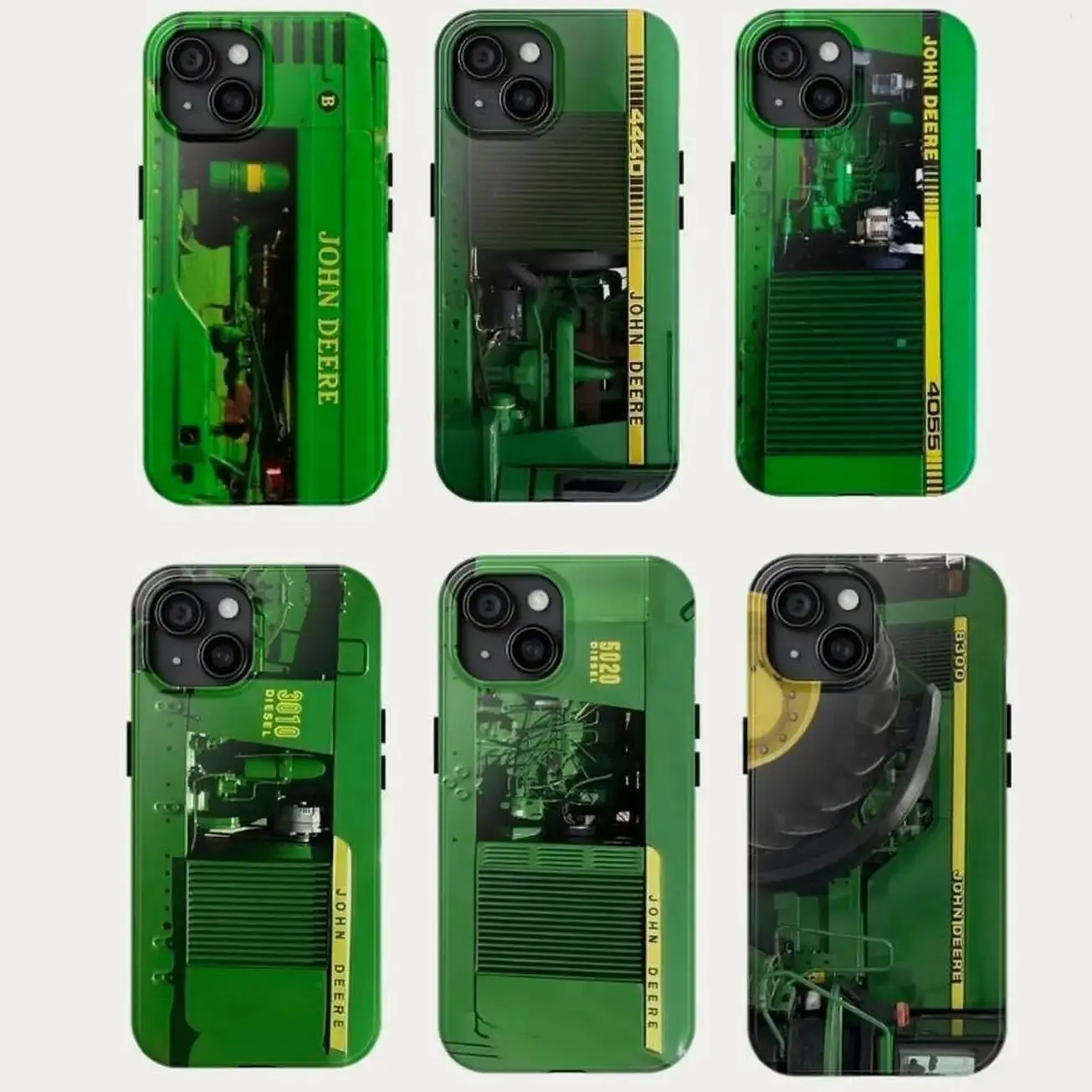John Deere Green Tractor Phone Case Protective Cover for iPhone 17, X, 11, 12, 13, 14, 15, 16 Series & Galaxy Series