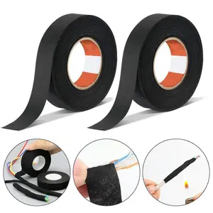 [Buy 1 Get 1]Wire Harness Automotive Cloth Tape,High Temperature Resistance Flame Retardant Waterproof Insulation Tape,Adhesive High Noise Resistance Heat Proof Chemical Fiber Fabric Electrical Tape for Wrapping Wiring Harness,Cable Protective.