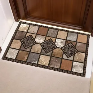 Non Slip Diatom Mud Mat - Super Absorbent Quick Dry Silica Floor Rug for Bathroom Shower Entryway