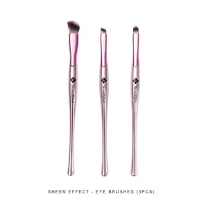 SheenEffect budget-friendly Valentine's Day gift，unique Valentine's Day treat，3-Piece Pink Eyeshadow Brush Set