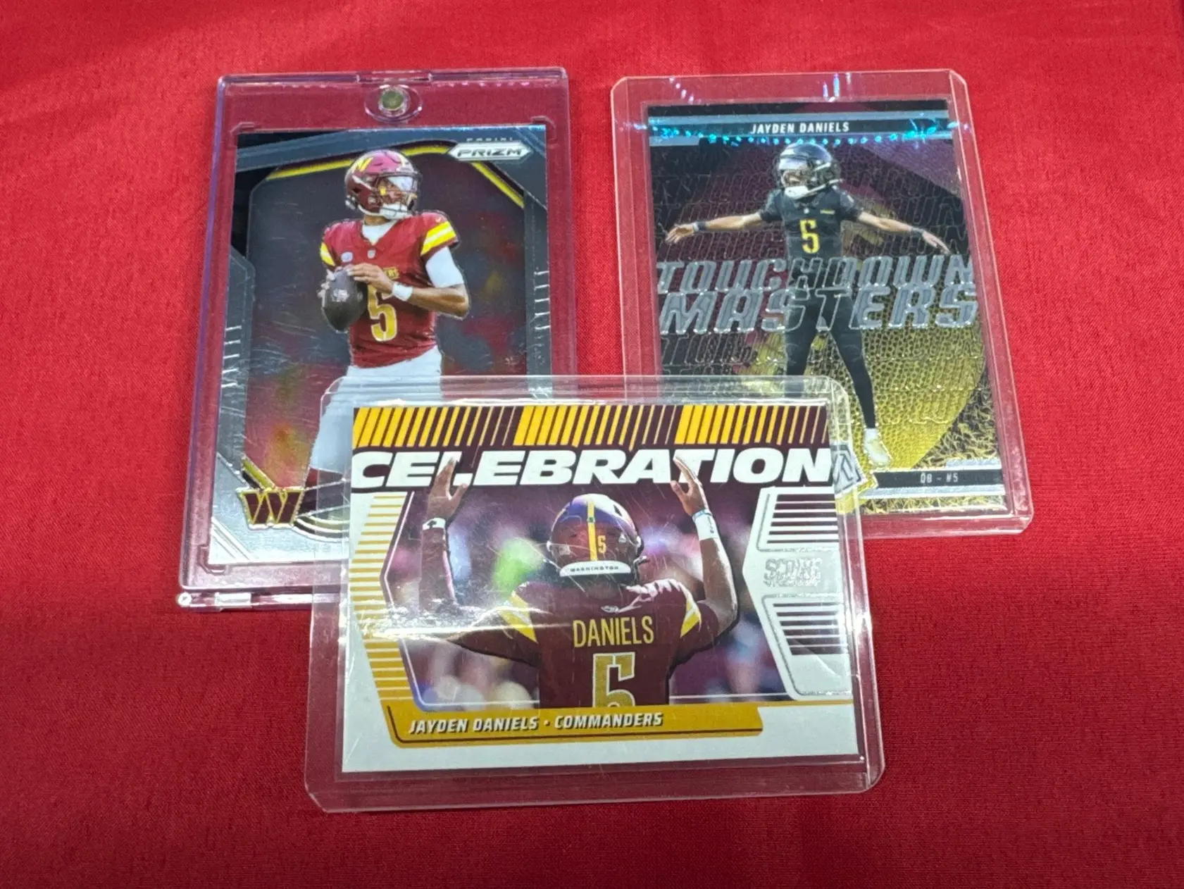 Washington Commanders - Jayden Daniels 3-Card BUNDLE