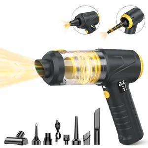 FLOXGINO Portable Rechargeable Car Vacuum Cleaner, Cordless Handheld Mini Vacuum for Car, Home & Office, Powerful Dust Cleaner