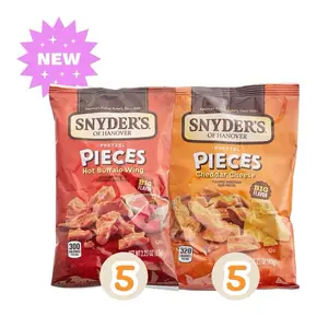 Snyder's of Hanover Variety Pack Pretzels 2 Flavors, 10 Ct (Pack of 10) - Snack Crunch