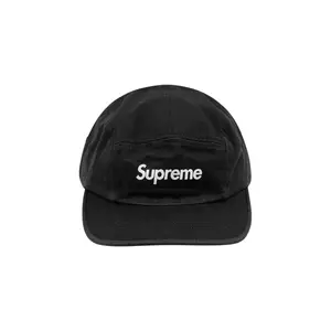 Supreme Washed Chino Twill Camp Cap "FW24 - Black" SU564