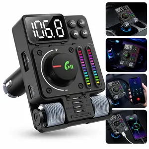 Bluetooth Car FM Transmitter, Wireless MP3 Player, Type-C PD 30W Fast Car Charger, Hands-Free Calling & Music Audio Adapter #SummerVibes