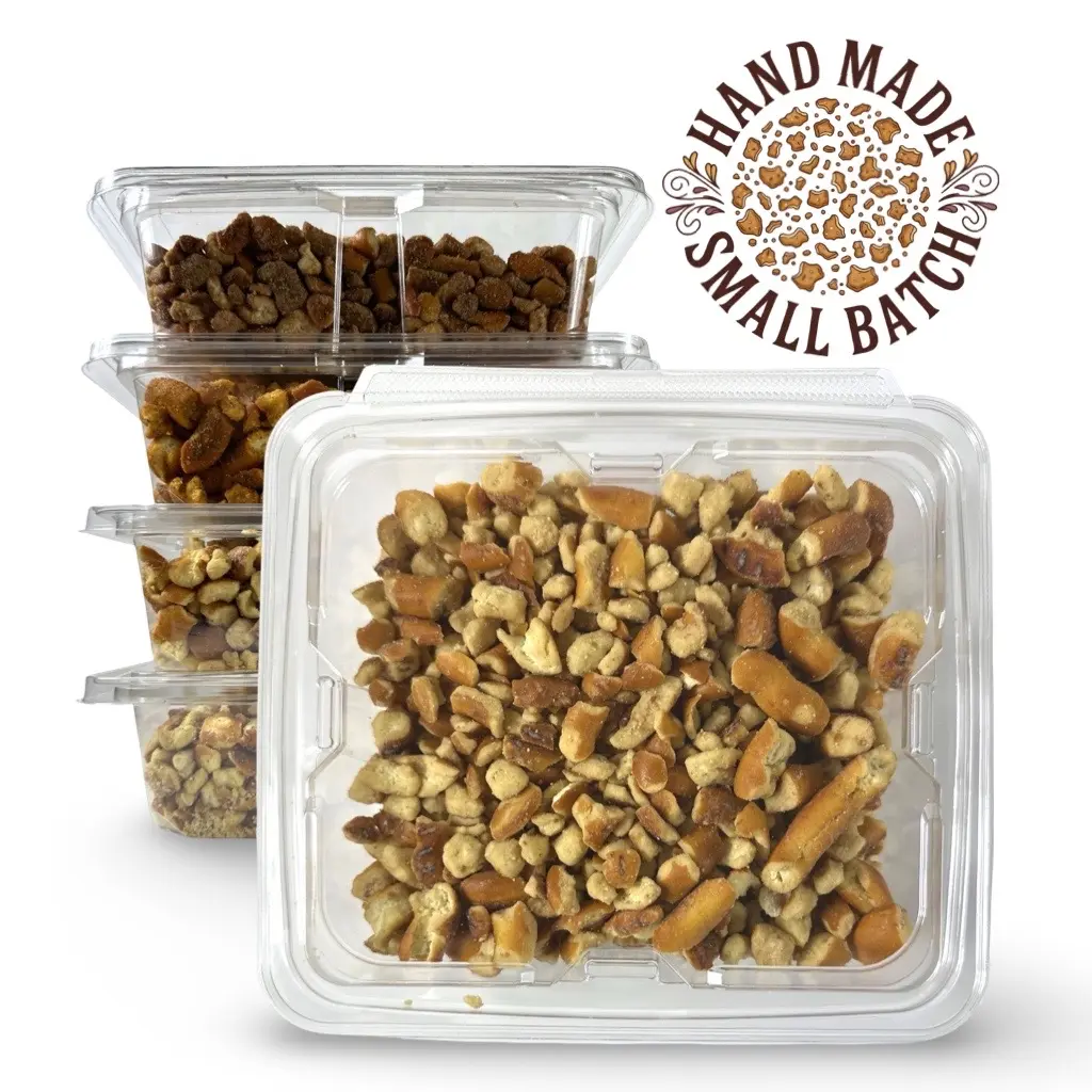 Handmade Limited Batch Pretzel Bits & Pieces 8 Oz Tub, Bold Flavors
