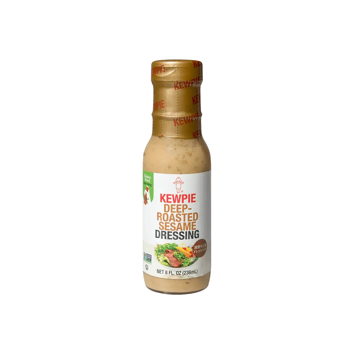 KEWPIE Roasted Sesame Dressing 236ml - Japanese Salad Sauce for Fruits & Vegetables