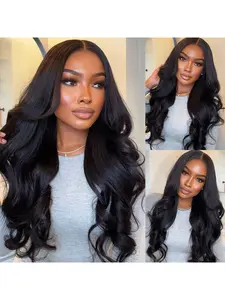Wear and Go Glueless Wigs Human Hair Pre Plukced Pre Cut 5x5 Hd Lace Closure Wigs Human Hair for Women 180% Density Ready to Wear Glueless Body Wave Lace Front Wigs No Glue Wigs Lace Frontal Wig