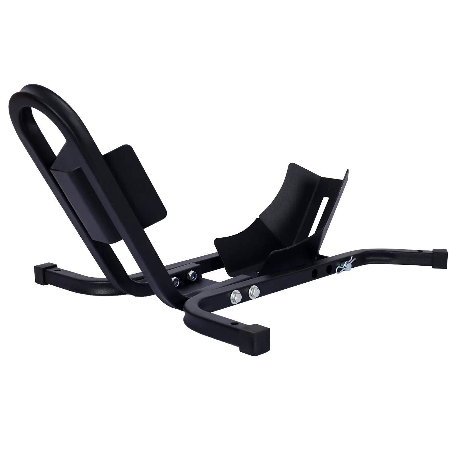 Durable Heavy-Duty Motorcycle Front Wheel Stand - 1200 lbs High-Grade Steel Freestanding Chock for Bikes, 17-21 in Wheels, Automatic Release, Upright Support, Black Trailer Stand, All-Surfaces Compatible, Low-Maintenance, No Assembly Hassle