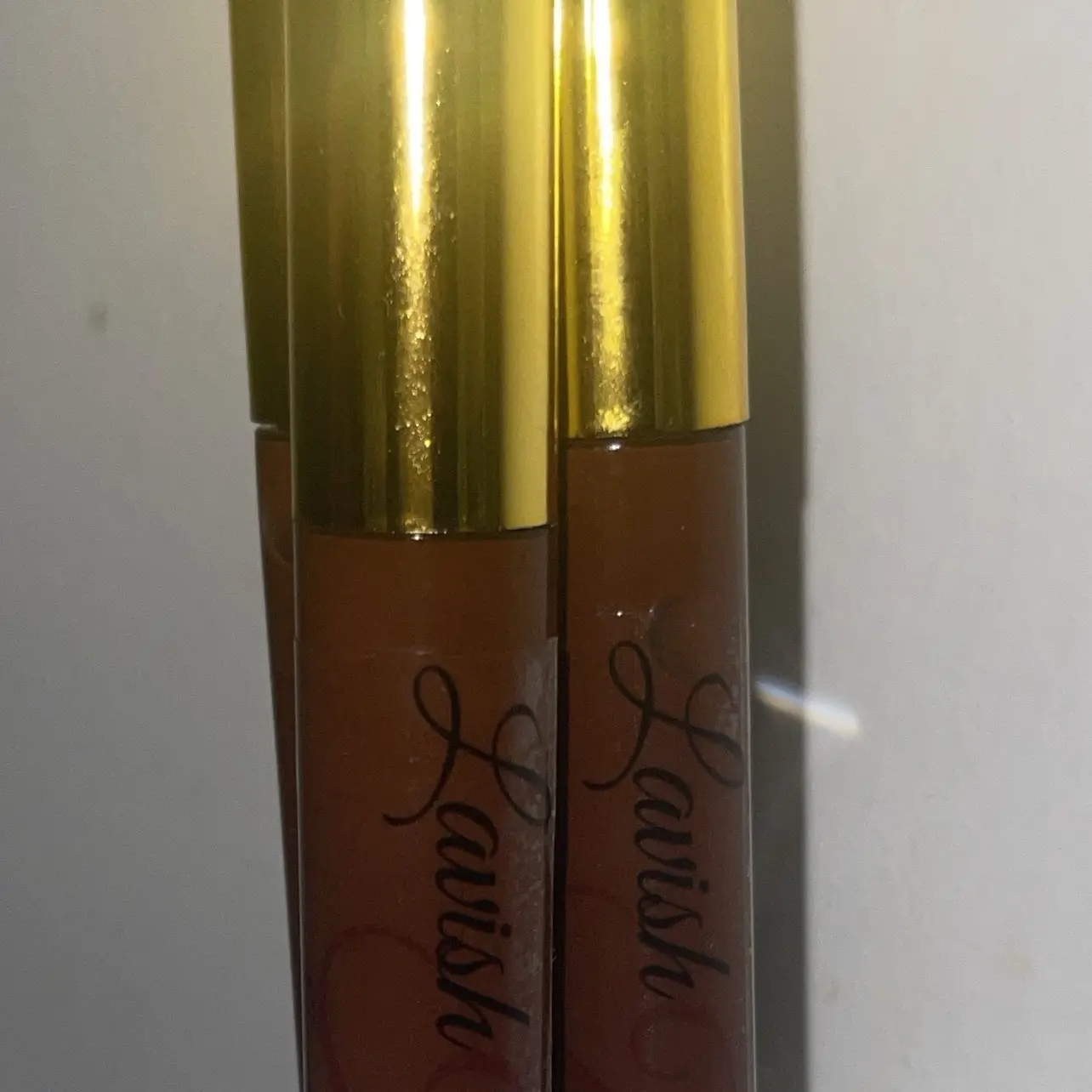 Dark brown lipgloss