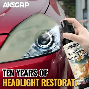 AKSGRP Headlight Repair Kit, Restores Car Headlights to Like-new Condition, Deep Scratch Repair + Anti-Aging Coating, Enhances Visibility, Easy Application, Headlight Polishing Agent, Light Polisher
