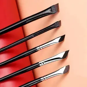 5/7 Piece Knife Edge Makeup Brush Set, Angled Flat Brow Liner Brush, Waterline Brush, Scissor Detail Waterline Brush, Cosmetic Tools, Makeup Brushes Set