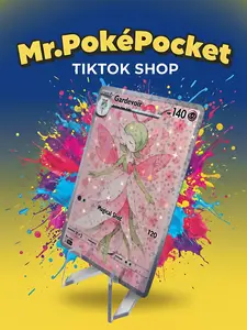 Enchanting Gardevoir Custom Pokemon Holo! Pink Heart & Floral Design - Premium Starry Finish-Cute TCG