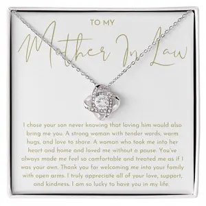 To My Mother In Law Necklace, Mother In Law Gift, Mom Gift, Mom Necklace