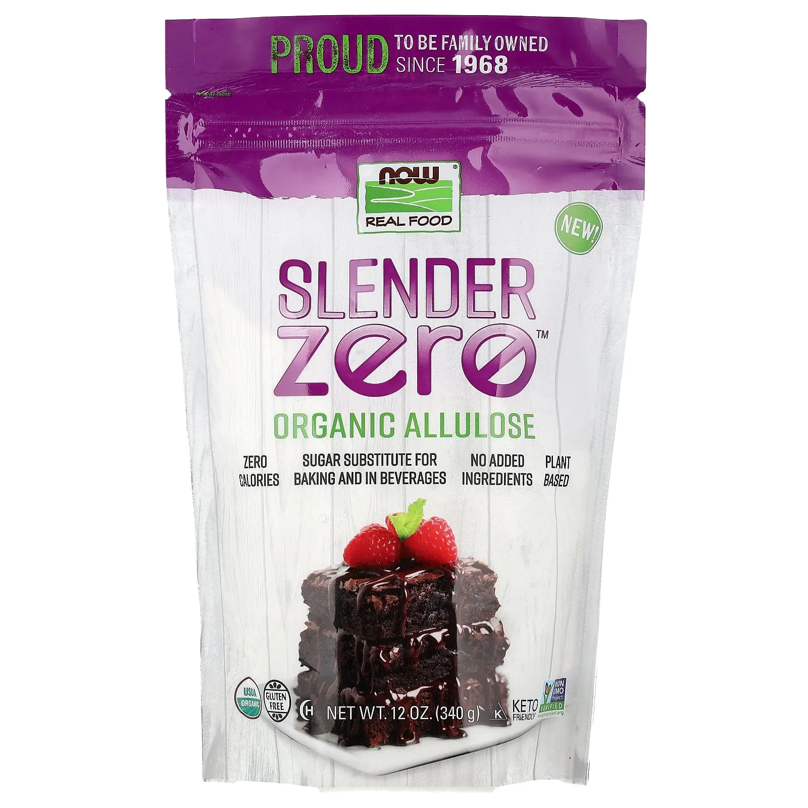 NOW Foods Real Food, Slender Zero™ Organic Allulose, 12 oz (340 g)