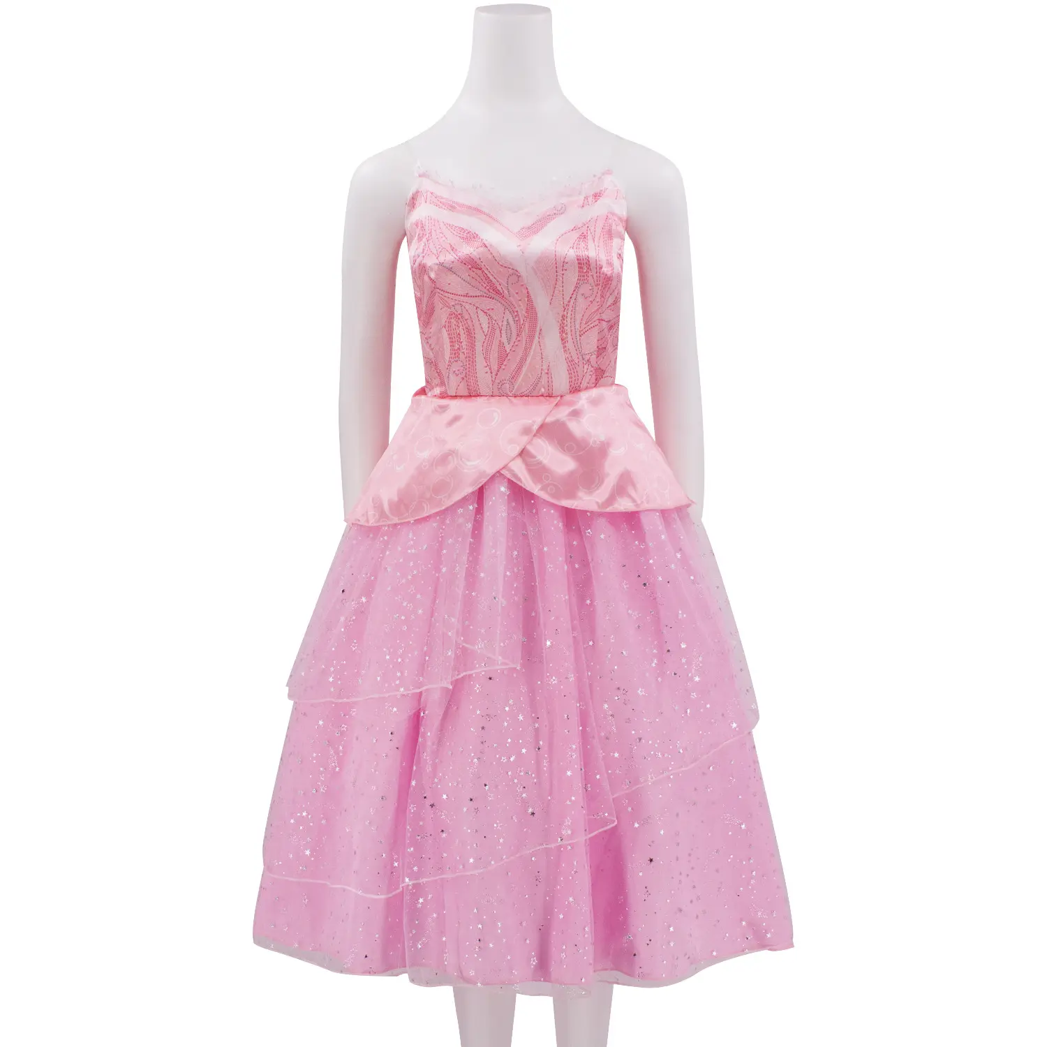 Women‘s Glinda Pink TUTU Dress Witch Cosplay Costume for Halloween