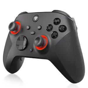 YUYIU Elite Wireless Macro Controller for Xbox Series X|S & Steam PC with 7 RGB Lights Dual Vibration Turbo Programmable 3.5mm Audio Jack 1000mAh Battery