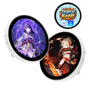 Custom,fan rally，Cyberpunk,E-badge, photo/video projection + scrolling text, holiday gift, high-tech, trendy toy, creative gift, DIY, concerts & comic conventions,   virtual spokesperson, anime collectibles Watches Cyberpunk