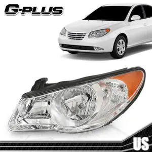 New Fit For Hyundai Elantra Headlight 07-10 Driver Side w/Bulb New G-PLUS