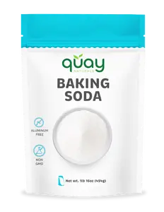 Quay Naturals  Baking Soda Pure Versatile Aluminum Free Sodium Bicarbonate for Baking Cleaning Natural Care 1lb 16oz