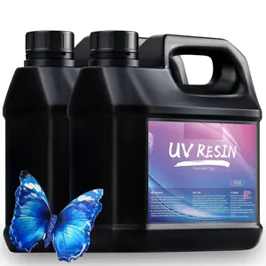 UV  2000g,  Clear Hard Ultraviolet Epoxy  Glue, Low Odor Transparent Solar Cure Sunlight Activated  for  Making, DIY Craft Decoration, Mold, Casting and Coating