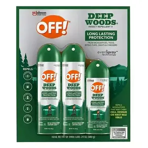 OFF! Deep Woods Insect Repellent Combo Pack - Long Lasting Protection from Mosquitoes Ticks Gnats & Chiggers with EvenSpray Technology Outdoors nontoxic mosquito