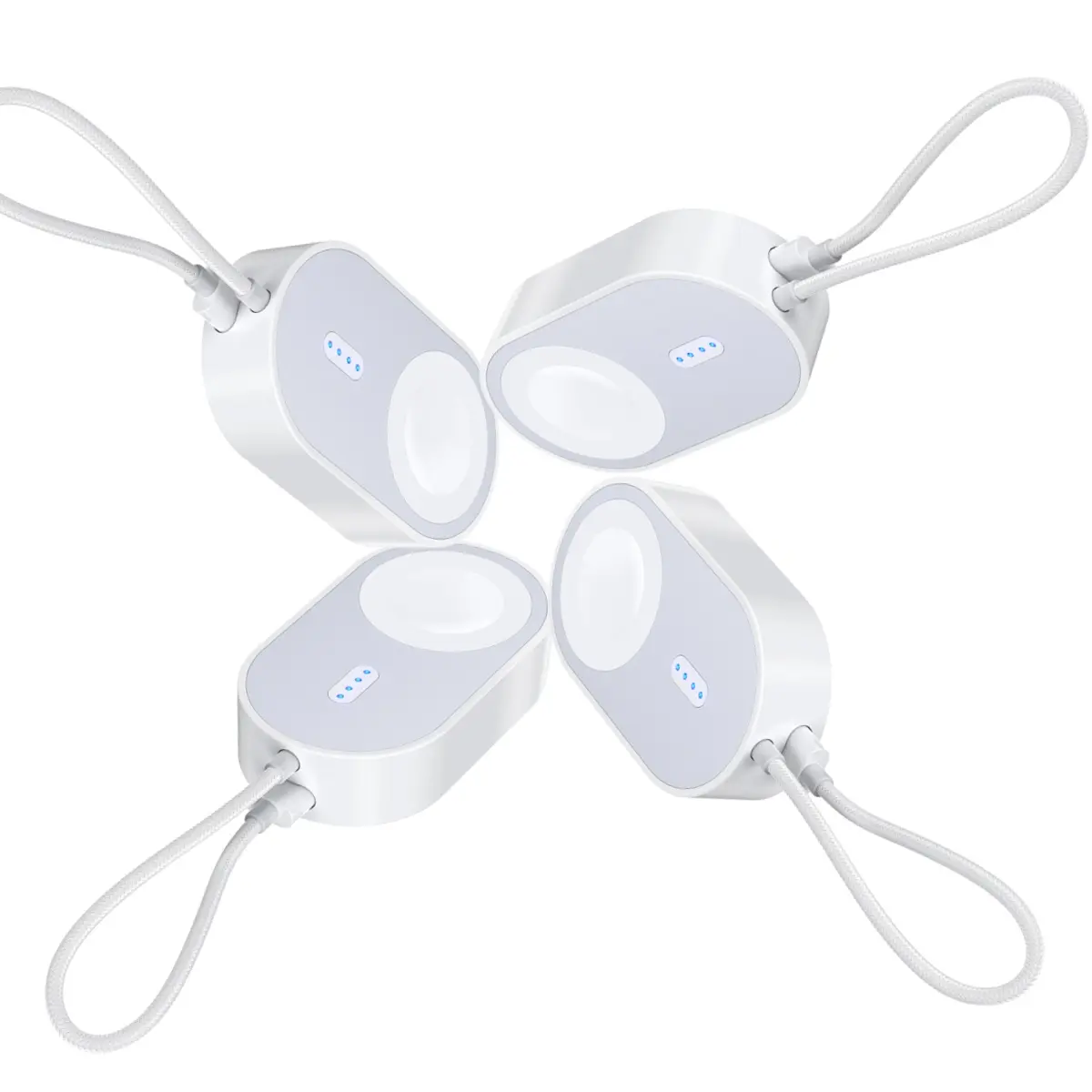 CHENYUNN.US 4-Pack Portable wireless charging Bank, Fast Charging Adapter,Protable Charger for Watch Electronic Digital