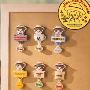 Monchhichi Coffee Farm Blind Box featured with glow fridge magnet Exquisite pastoral design great household decor and thoughtful gift for daily collectors