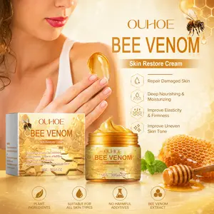 All-in-One OUHOE Bee Venom Restore Cream, Hydrating Soothing Repairing for Face, Body & Hands, Lightweight Fast-Absorbing Formula with Glycerin & Vitamin E for Daily Use
