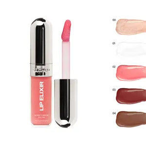 Lip Glaze Elixir - 3-in-1 Balm + Oil + Gloss - Nourishing Lip Glaze - Long-lasting Shine & Hydration