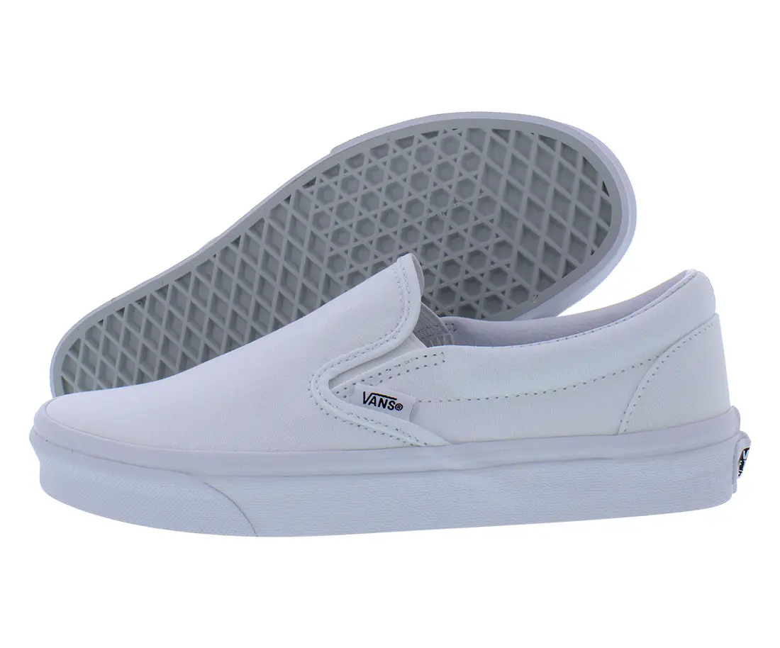 VANS Classic Slip-On Checkerboard Footwear, Comfy Unisex Low-Top Canvas Sneakers for Everyday Casual Wear