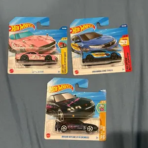 Hw 2025 Short Card bundle lot of 3 Diecast cars Honda Nissan GTR