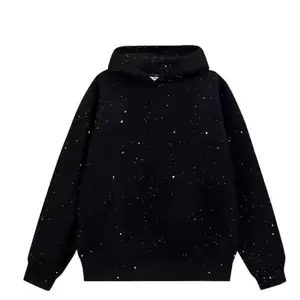 New Autumn–Winter Hooded Trendy Brand High-End Black Couple’s Light Luxury Hoodie