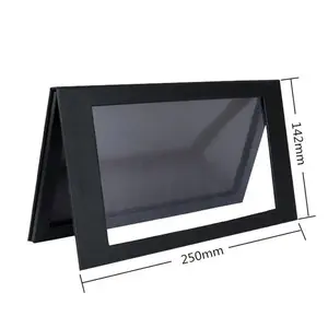 Black Magnetic Palette - Modern Design for Easy Organization & Travel - Compact Size for Makeup Collection