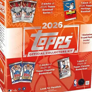 2026 Topps MLB x NBA Official Collectors Kit Box Trading Cards