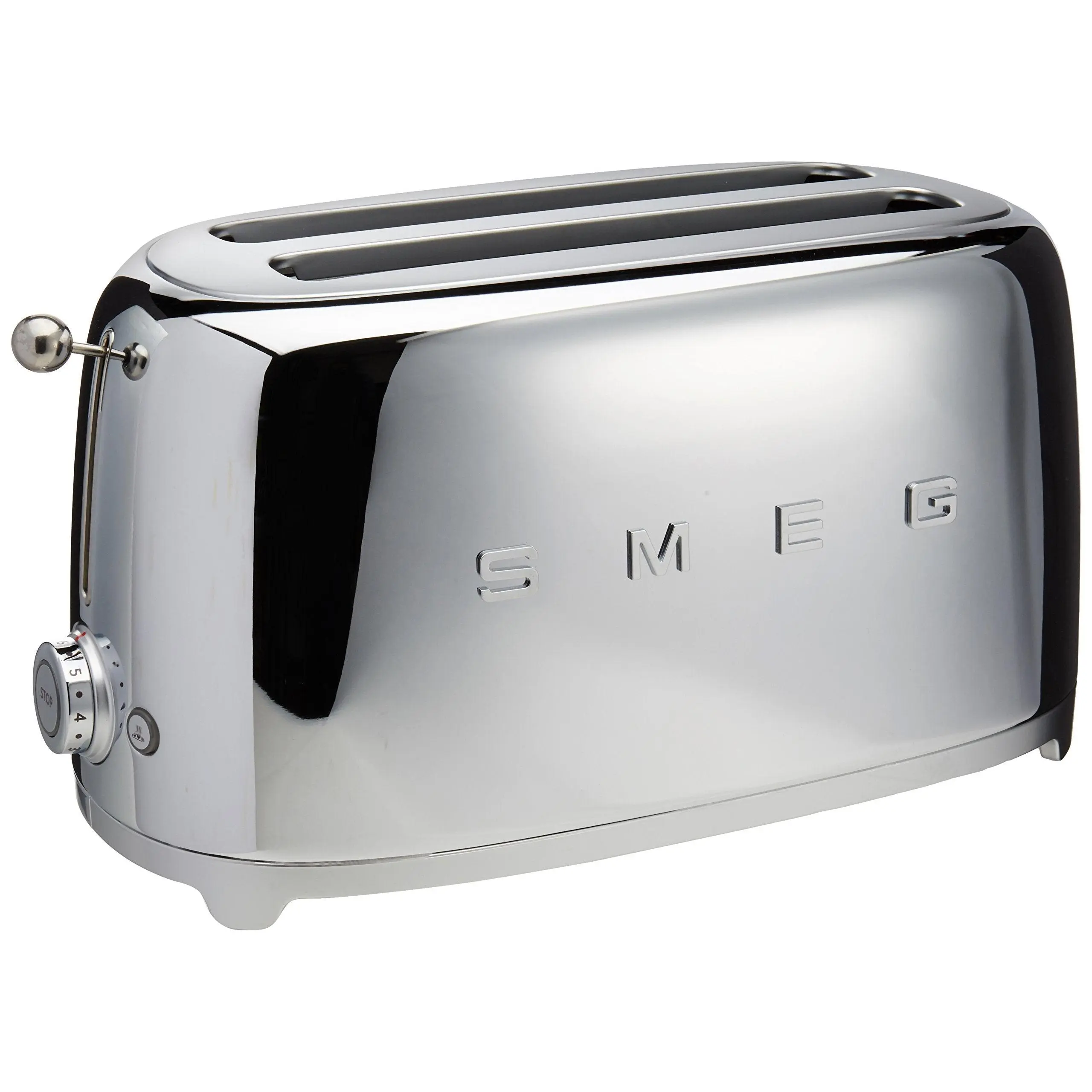 SMEG 50's Retro Style Electric 4-Slice Toaster (Stainless Steel) - Open Box