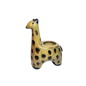 Ceramic Giraffe Tea Light Candle Holder - Adorable Quality, Perfect Condition, Cute Design, Ideal for Any Room