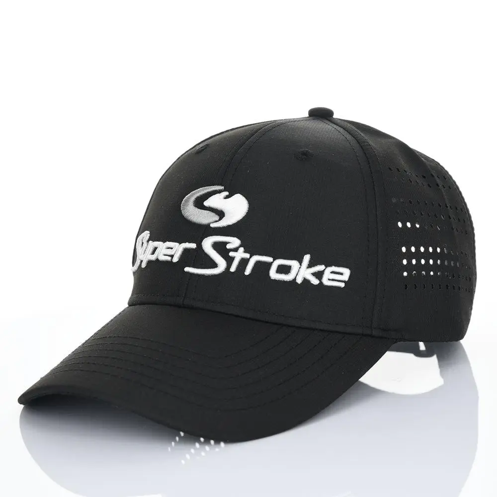 SuperStroke Opti-Vent Premium Golf Hat - Lightweight, Adjustable, UV Protection, Logo Front Sports & Outdoor Accessory, High Quality Hat, Sporty Chic, Vent Panels, Course Wear, One Size