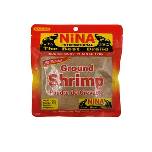Nina International Dried Ground Shrimp Powder - 2oz Natural Seafood Spice, Room-Temp Storage, Soup Flavor Enhancer (Poudre de Crevette, Crevette Seche Moulue, Crayfish)