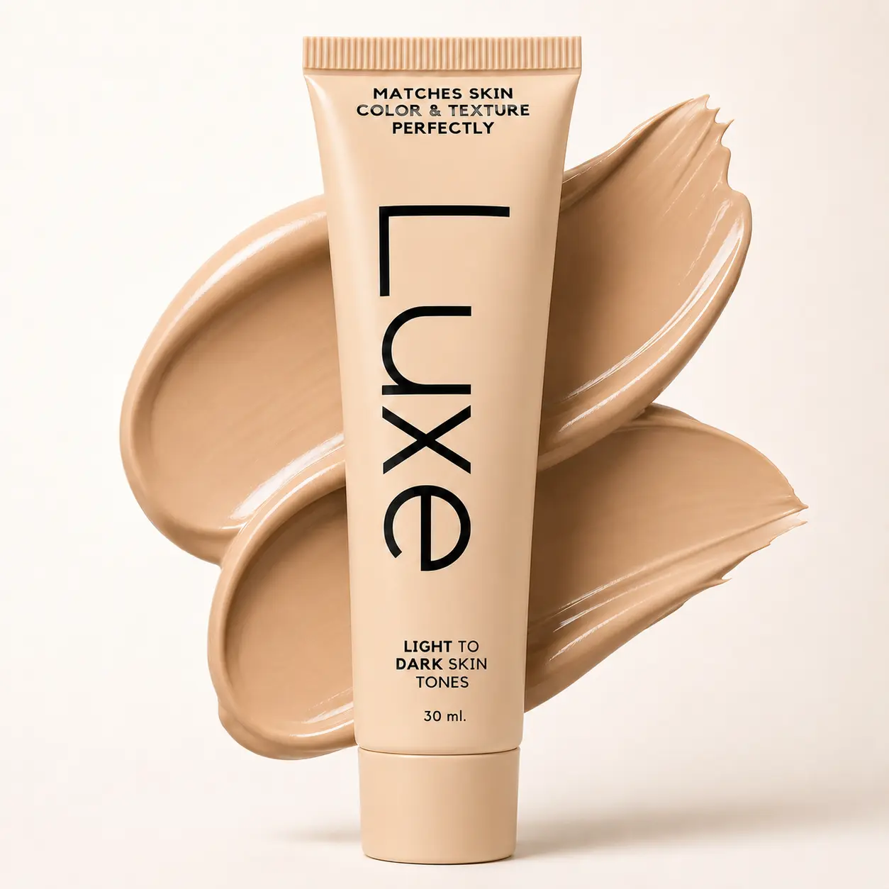 Luxe Color Changing Foundation 30ml, Skin Tone Adjusting Liquid Makeup for Light to Medium Skin Tones, Lightweight Hydrating Formula, Buildable Coverage, Natural Skin-Like Finish, Smooth Daily Face Makeup