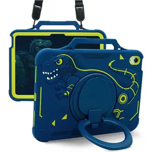 Case for Apple ipad A16 11 Inch 2025 & ipad 10th Generation 10.9" 2022, Heavy Duty Protective Cover for i pad 10/11TH Gen with Pencil Holder Handle for Boys