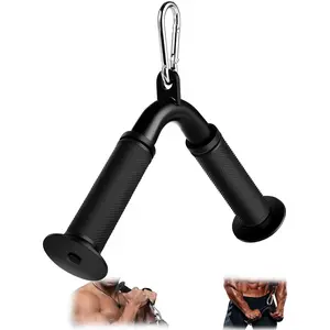 Tricep Pull Down Attachment,Bigger V Bar Attachment LAT Pulldown Attachments  Machine Accessories with Upgrated Grip for  Gym Equipment