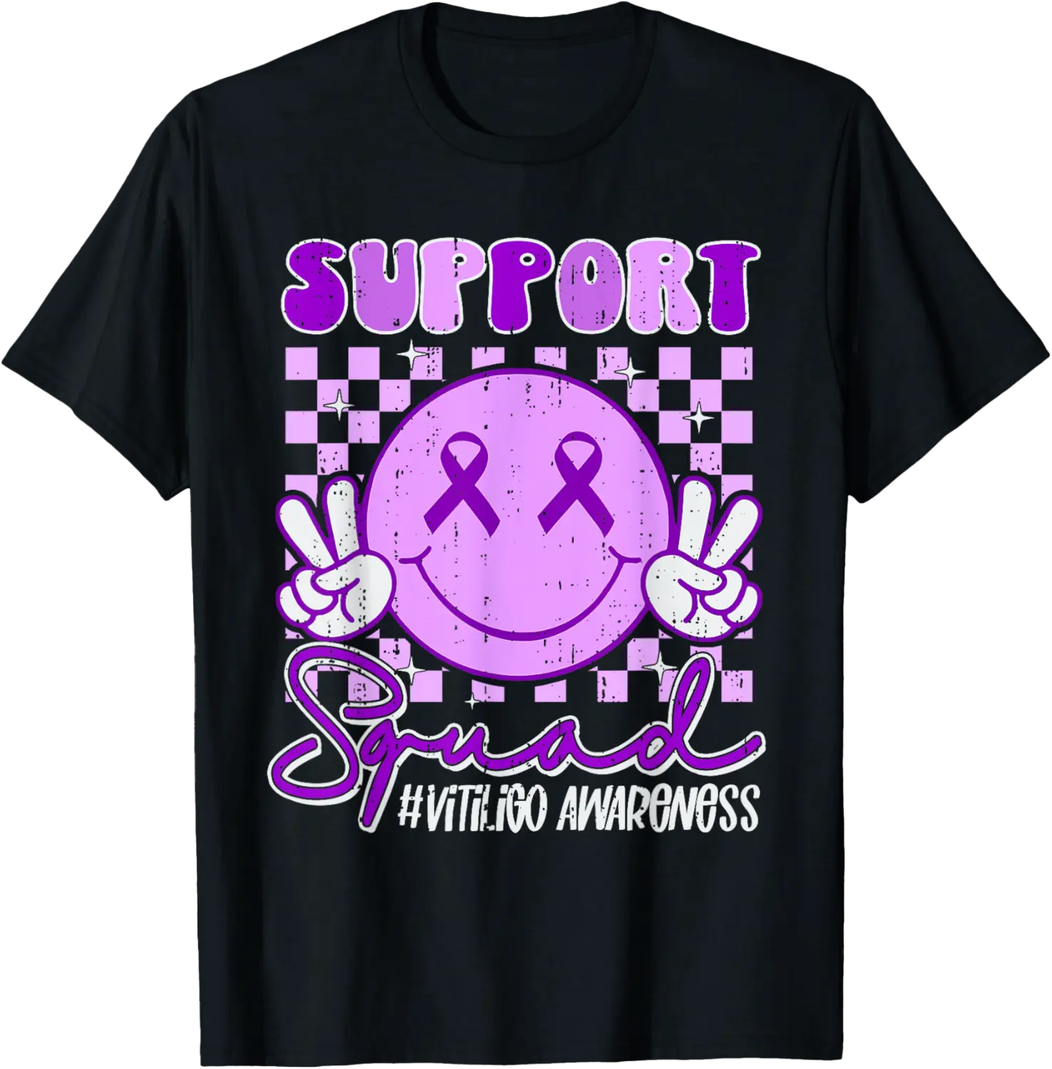 Support Vitiligo Awareness Positive Messages Skin Disorder T-Shirt - Jacobjbt Shop 95B0F9LG59WC